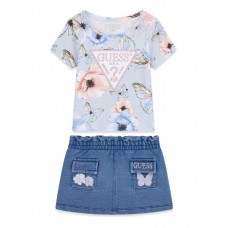 GUESS σετ βρεφικό κορίτσι A6RG10K6YW4-P739 γαλάζιο